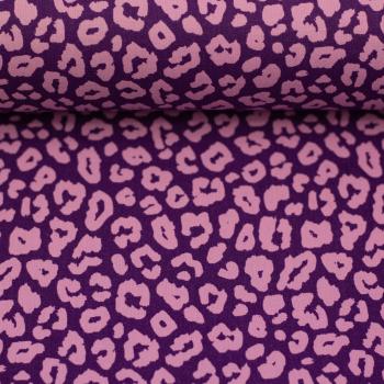 Preview: Baumwolle Leoni Animalprint  Lila/Flieder by Swafing